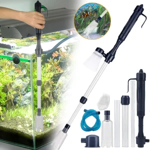 Electric Aquarium Gravel Cleaner Fish Tank Vacuum Cleaner Aquarium Siphon Filter