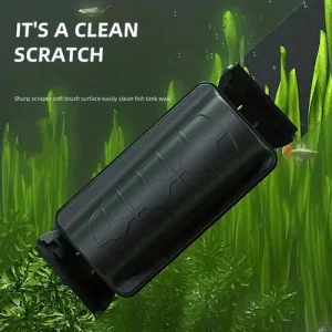 Magnetic Aquarium Glass Cleaner Double Blade Fish Tank Algae Scraper Cleaning To-