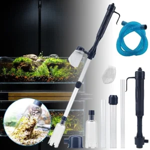 Electric Aquarium Gravel Cleaner Fish Tank Vacuum Cleaner Water Change Filter UK