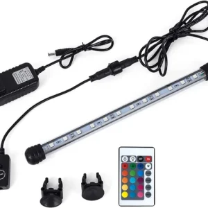 MQ 8 in Submersible LED Aquarium Light, 1.2W Color Changing Fish Tank Light with