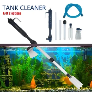 Electric Gravel Vacuum Cleaner Pump Aquarium Fish Tank Water Change Siphon